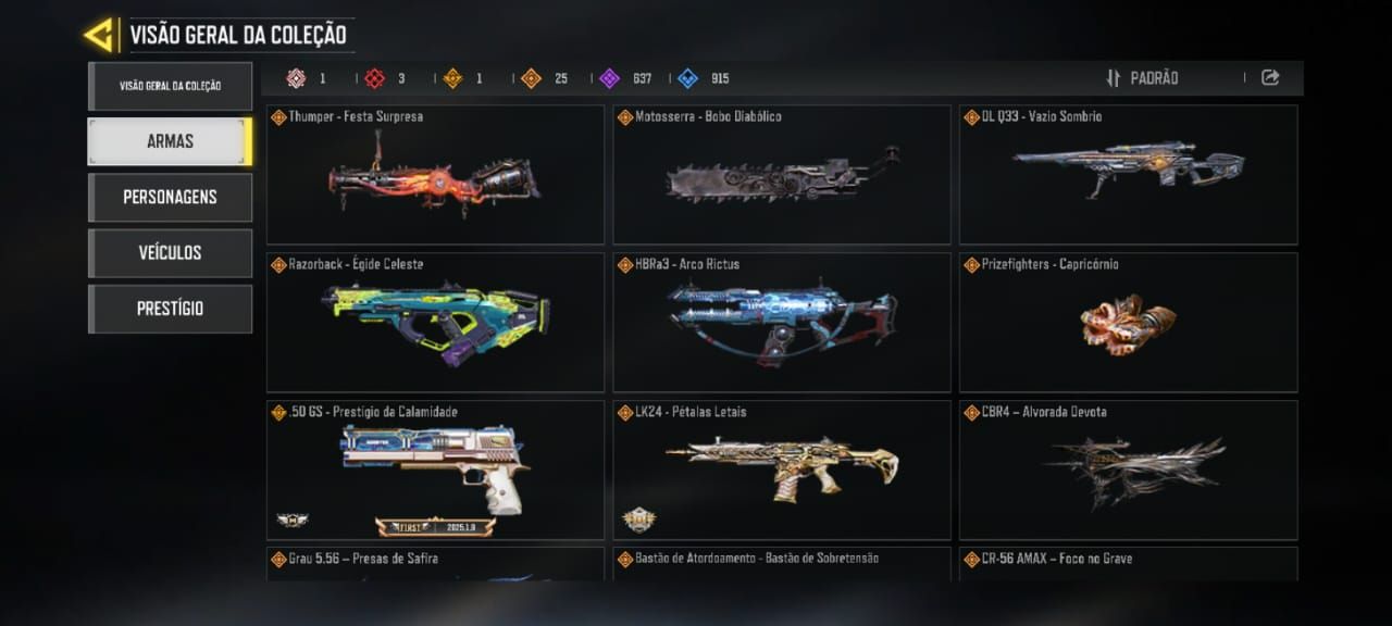 CONTA CALL OF DUTY MOBILE/ NIVEL 400 DESTE 2015 (SKINS RARAS).
