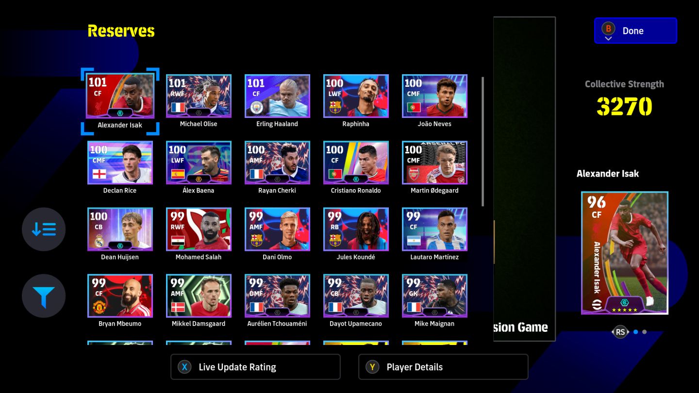 Conta eFootball Xbox / PC Microsoft - 3336 - 8 BigTime + 57 Épicos + 36 ShowTime