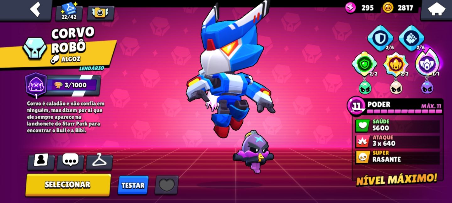 Conta com brawl pass ativado e com Skina lendarias e muitos brawlers muito boa