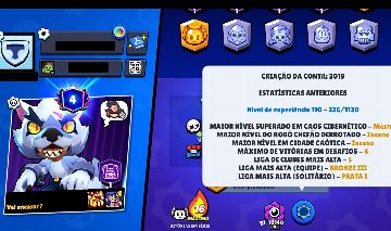 Conta rara de Brawl Stars - 2019