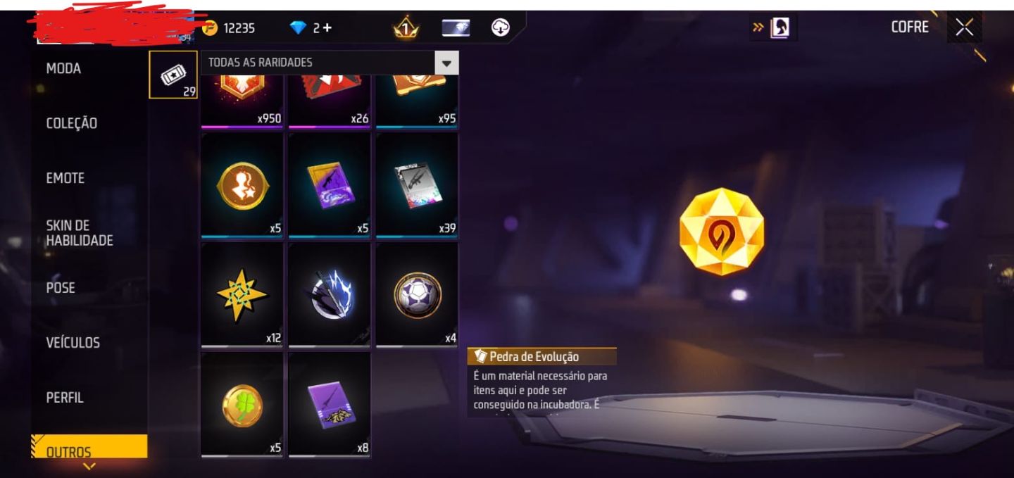 Conta free fire full acesso