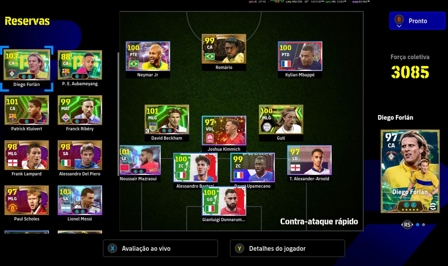 Contas Efootball full acesso com jogadores epicos e mais ( STEAM/PC ).