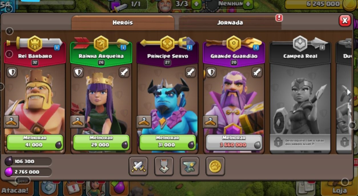 Conta Clash of Clans | CV12| Rei 32 | Rainha 26 | Guardião 20 |590 Gemas