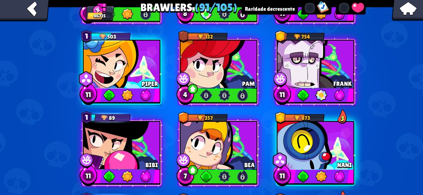 Conta de Brawl stars 46K de troféus