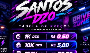 DZO DRIVE ZONE ONLINE 1K DZO R$0,50 | 10K R$5 | 100K R$50 | 500K