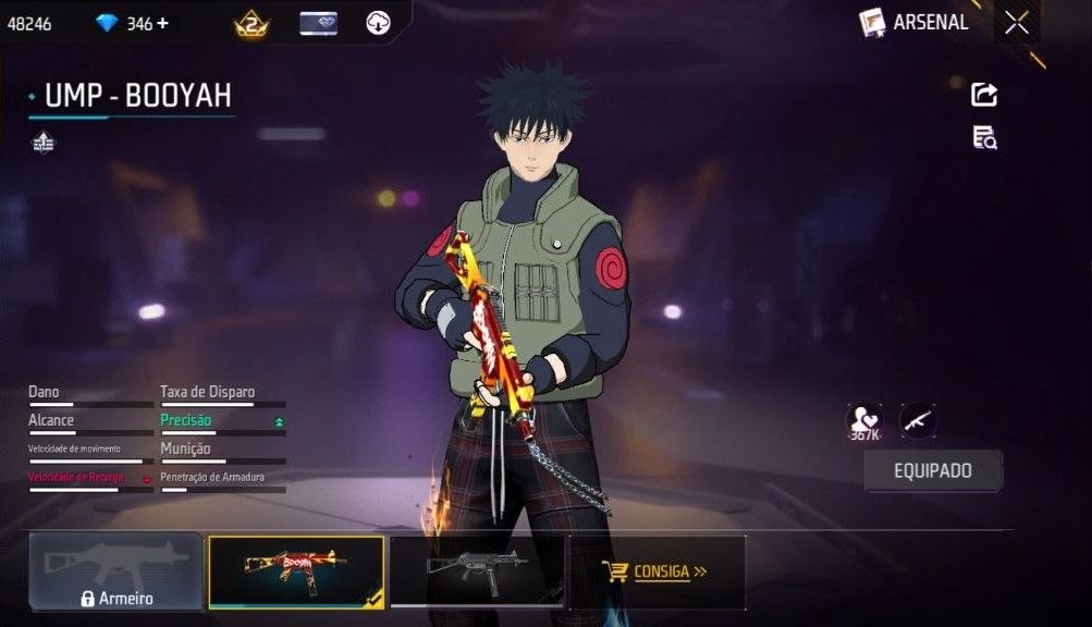 CONTA FREE FIRE LVL30 MESTRE 5 BR|MEGUMI |JIRAYA|KAKASHI |346 DIMAS E TROCA NICK