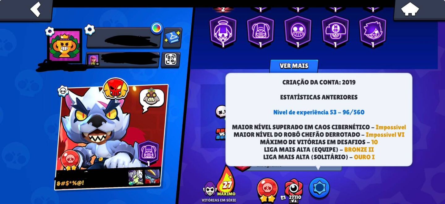 CONTAS JOGOS SUPERCELL UPADAS COM MUITOS ITENS. (CONTA ANTIGA DE BRAW)