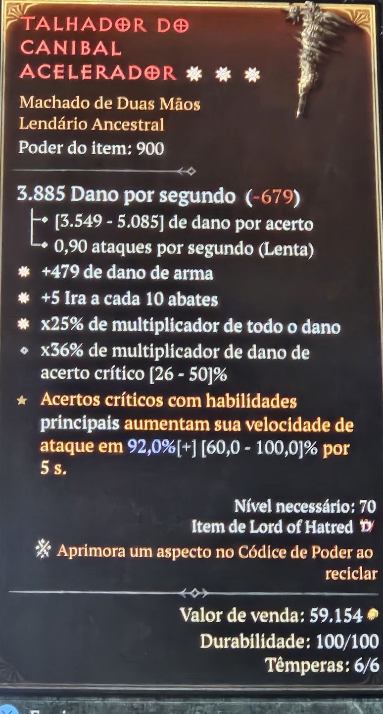 Diablo 4 - Itens com GA
