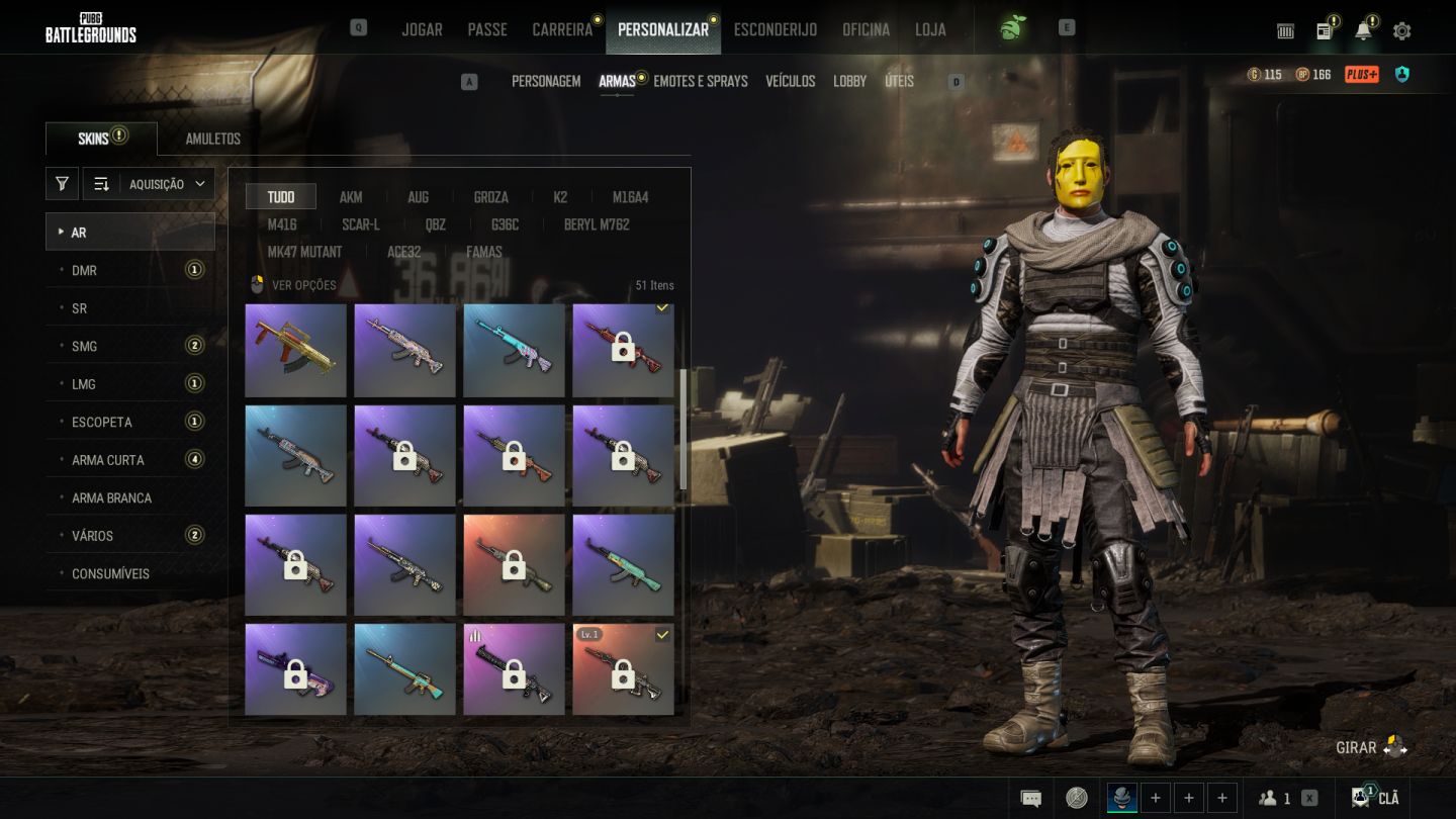 CONTA PUBG 6 PROGRESSIVE BERYL + AUG +ACE + 24 + kar98 MELHOR PREÇO DE MERCADO
