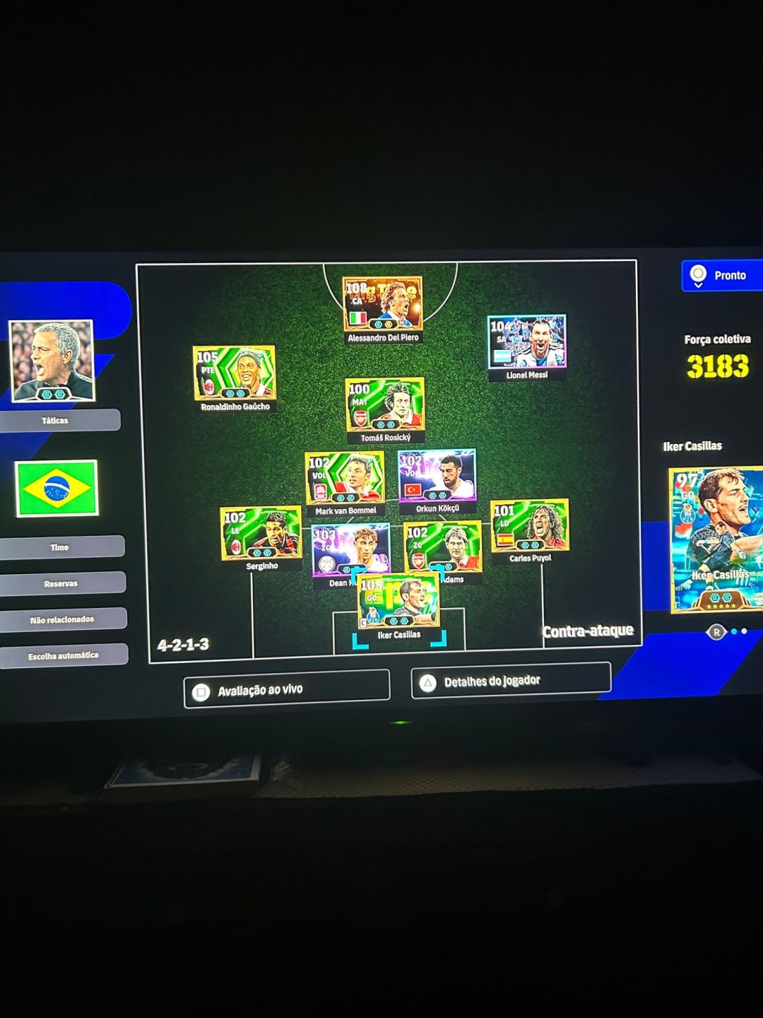 CONTA (PSN) EFOOTBALL TOP COM DEL PIERO