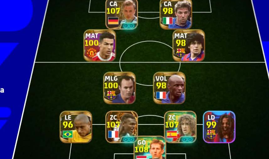 CONTA EFOOTBALL COM 3220 DE FORÇA + TIME LEGENDS + DESAILLY BIG TIME + PUYOL