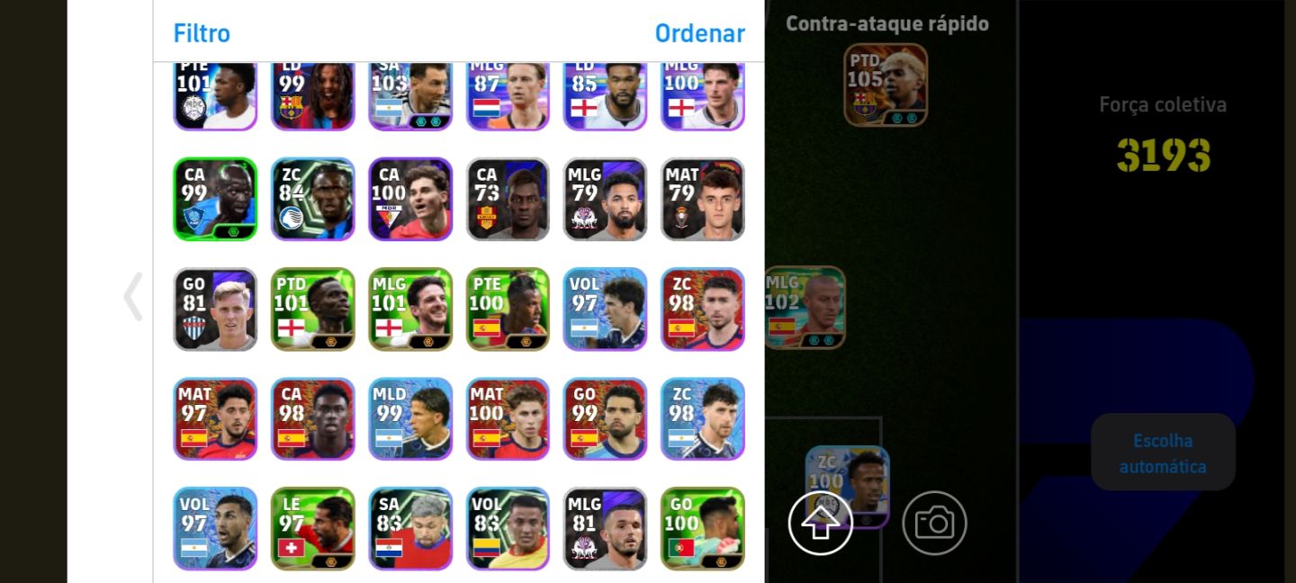 Conta de efootball com yamal blitz culler 105 e Ronaldinho milan