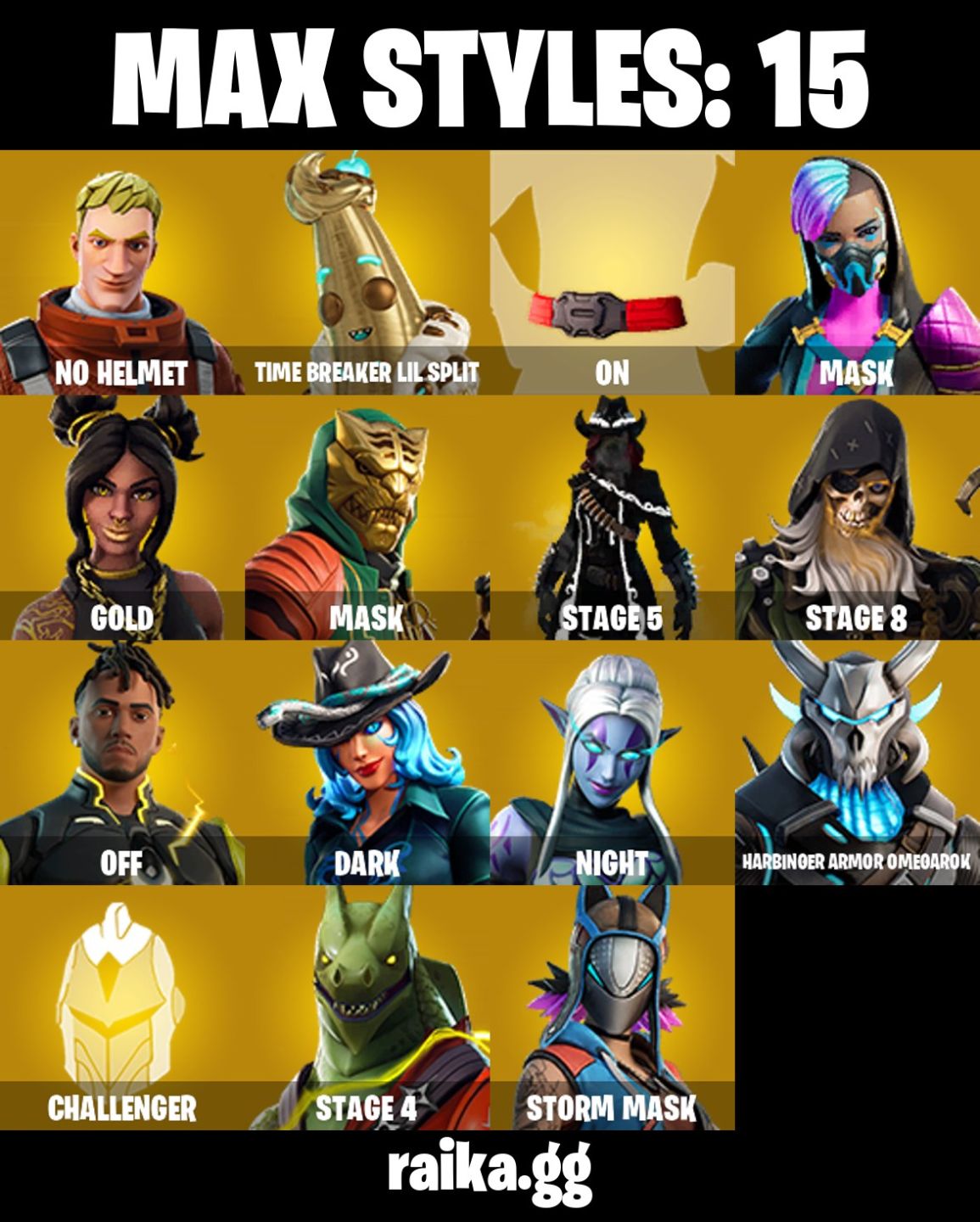 64 Skins - The Reaper, OG STW (Farm vbucks), Omega, Machado doce & Foice