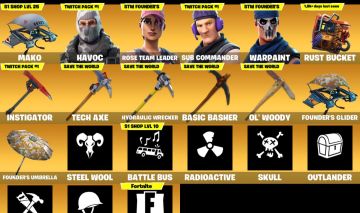 CONTA FORTNITE com SALVE O MUNDO FUNDADOR, HAVOC e SUB COMMANDER