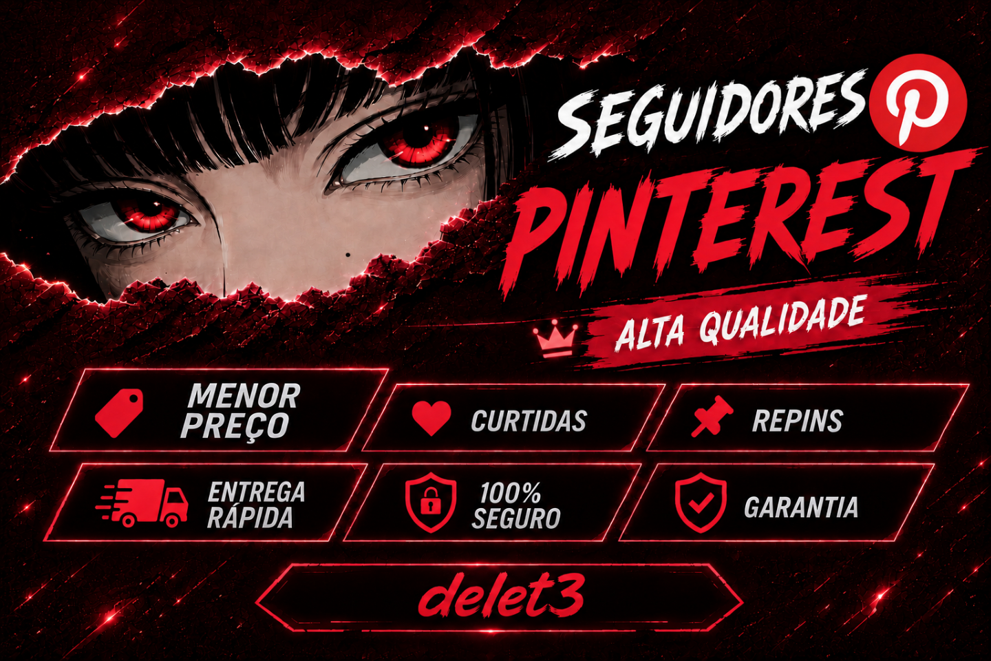 [MELHOR PREÇO] PINTEREST SEGUIDORES, CURTIDAS | REPINS