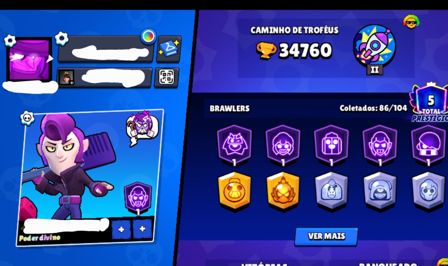 CONTA DE BRAWL STARS PRA SAIR AGORA!!!!!