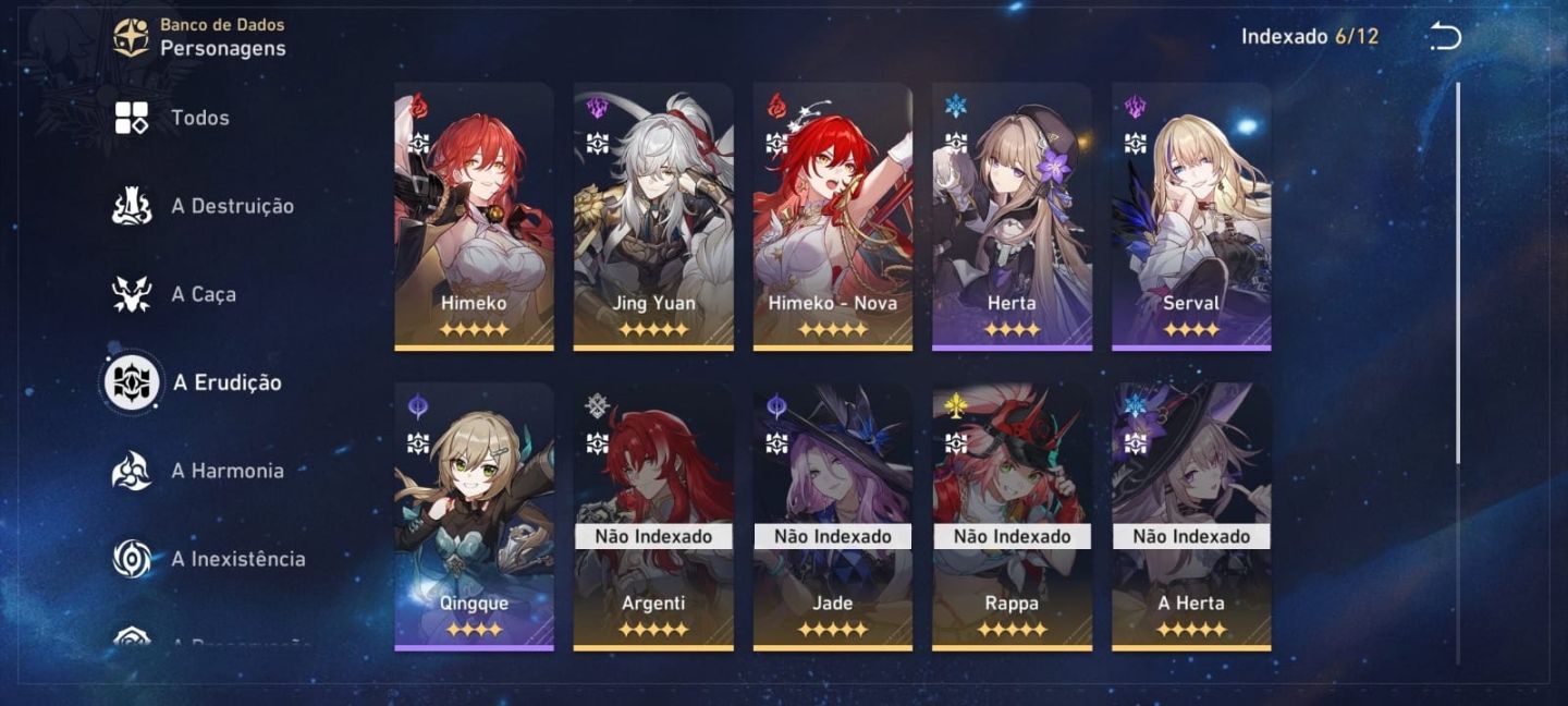 Conta AR70 end game, personagens t5 buildados