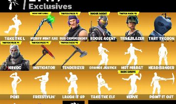 CONTA FORTNITE COM MERRY MINTY AXE +TAKE THE L + 118 SKINS