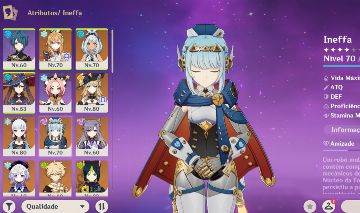 GENSHIN Ineffa, Navia, Ayaka, Mualani e Escoffier, PITY ALTO