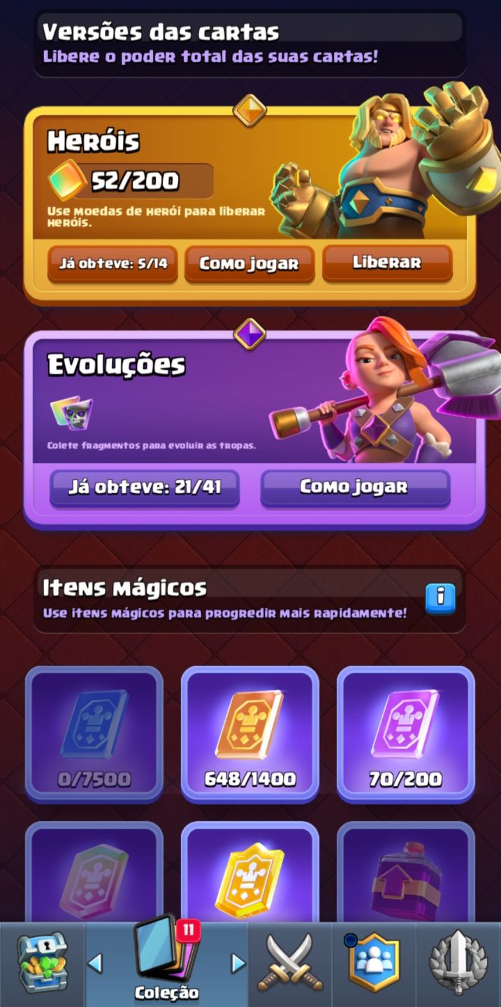 CONTA CLASH ROYALE NÍVEL 16 + 21 EVOLUÇÕES COMPLETA
