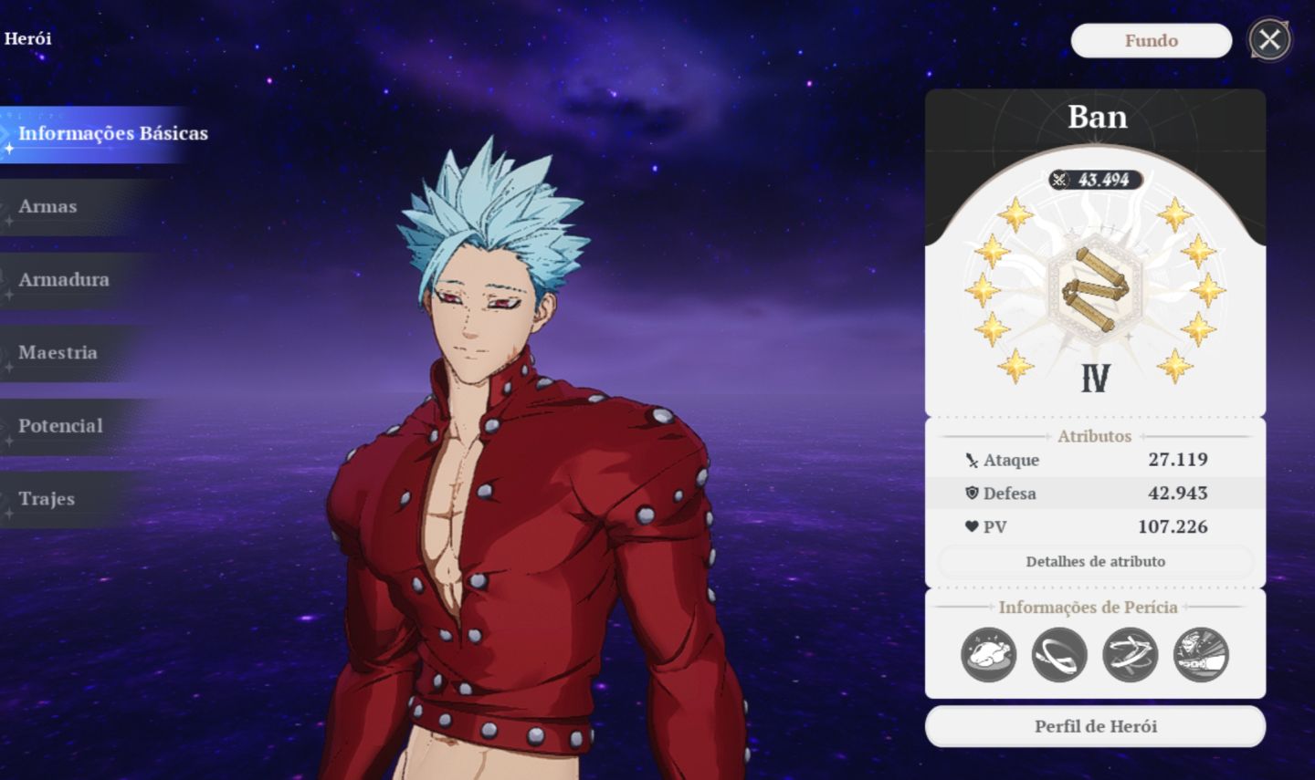 BAN P10, MERLIM P10, MELIODAS P9, ELIZA P6, GOWTHER P6, CONTA FULL END GAME