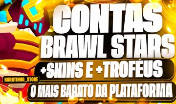 OFERTA - CONTAS BARATAS BRAWL STARS COM +TROFÉUS +SKINS & +VARIEDADE