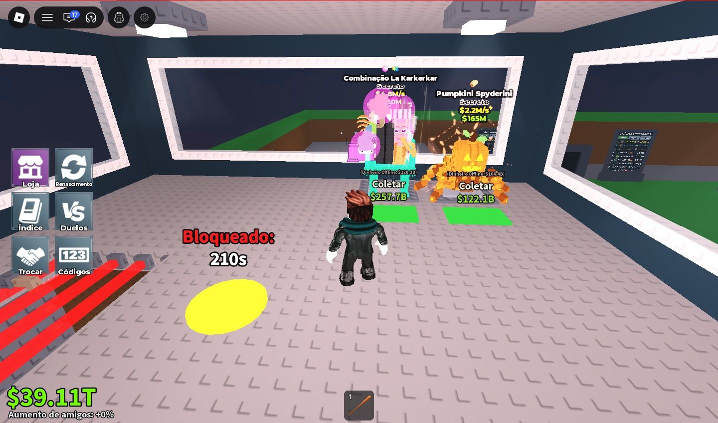 Conta evoluida Steal a Brainrot ( Roube um Brainrot )