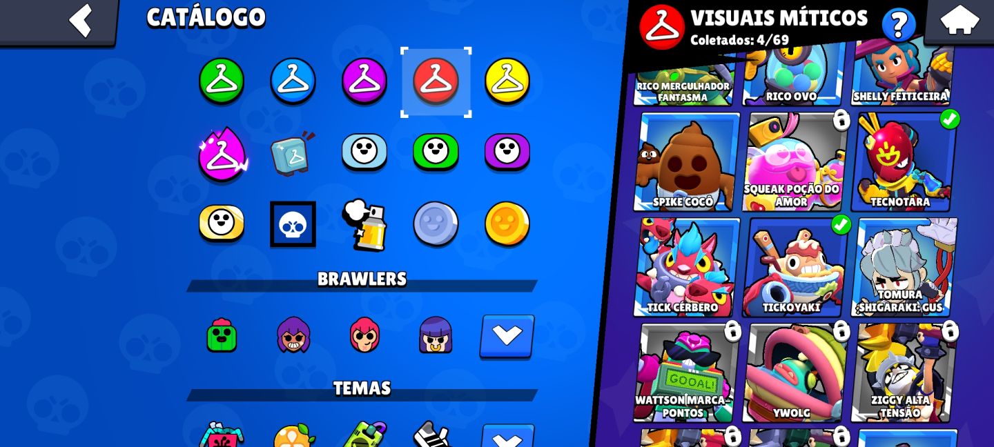[BRAWL STARS] CONTA COM 75 BRAWLERS, 4 LENDÁRIOS, 9K DE TROFÉUS E VÁRIAS SKINS!