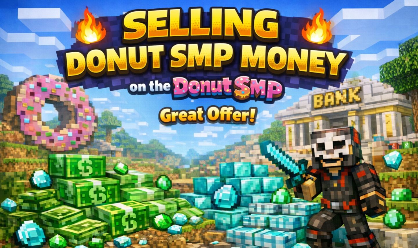 DonutSMP Dinheiro (Money) & Itens - Entrega rápida