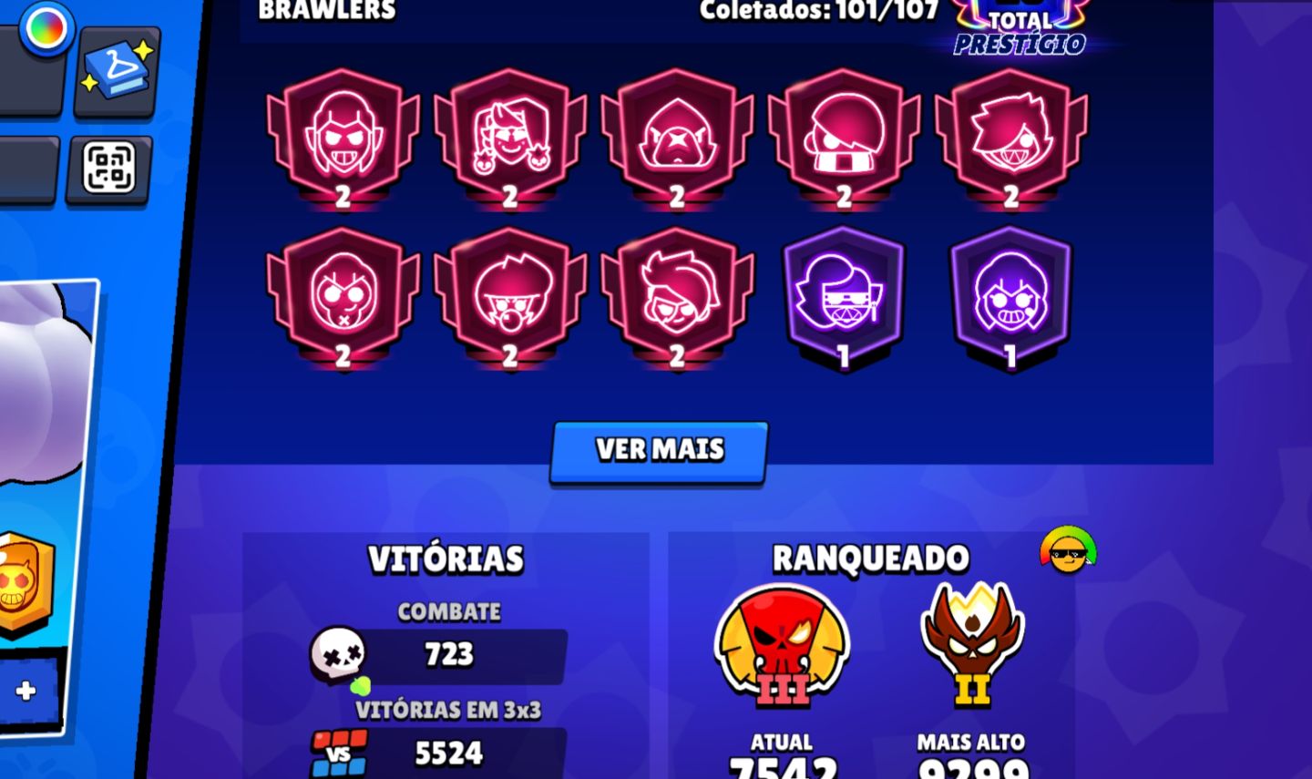 Conta de Brawl star 46k de trof e mestre doiss