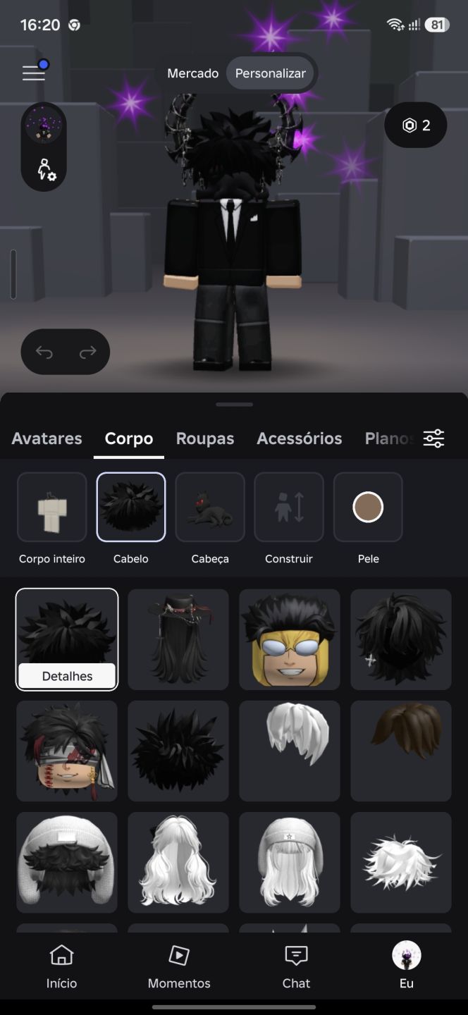 Conta de roblox