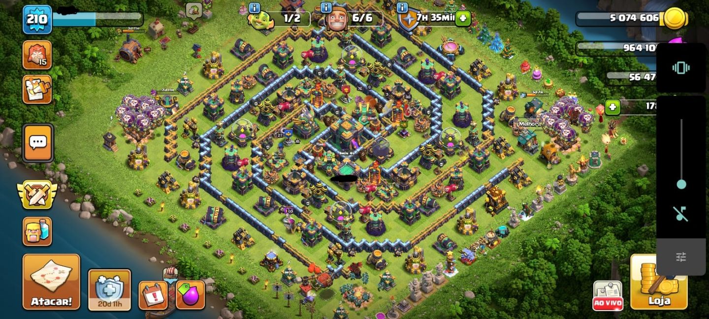 CONTA CLASH OF CLANS / CV 14 90% FULL / CC FULL / 6 CONSTRUTORES / CONTA DE 2018