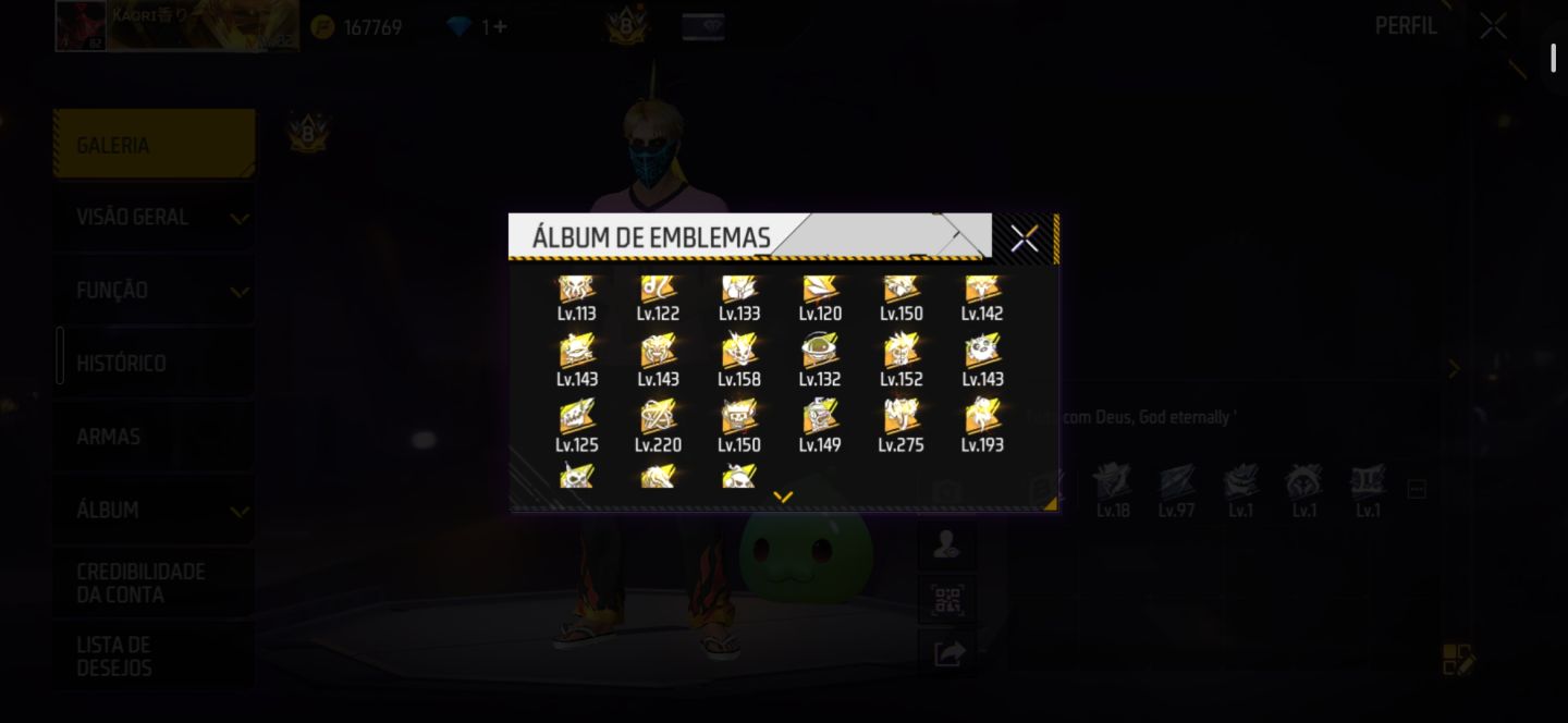 Conta de FF Full Com Muitos Passes + Armas Evo Full!