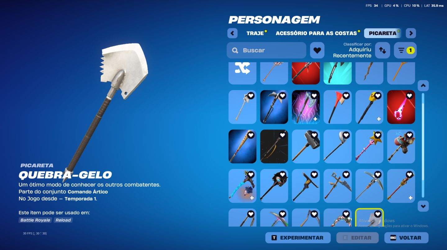 CONTA DE FORTNITE 7 anos / FULL ACESSO