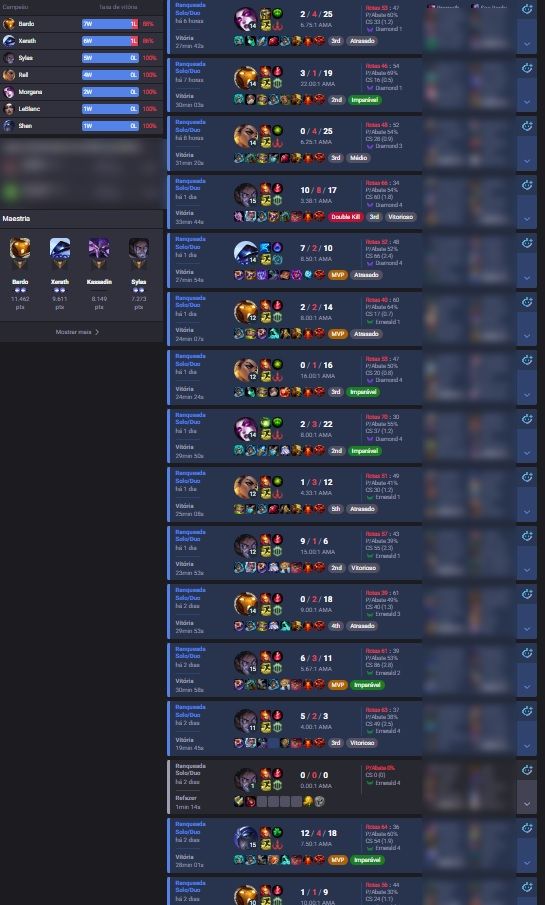 VITÓRIA/JOGO DUO | TODOS OS ELOS | ELO/DUOBOOST [LEAGUE OF LEGENDS]
