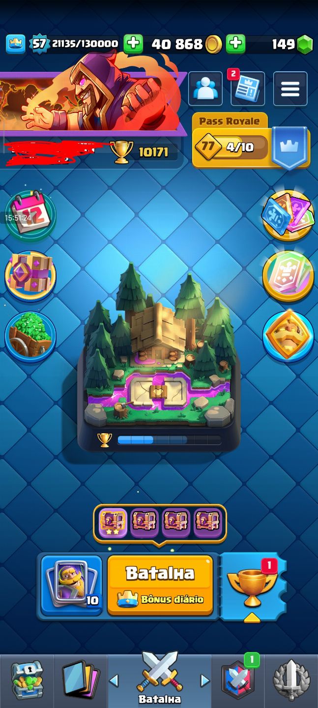 CONTA DE CLASH ROYALE LVL 57 | EMOTES RAROS | 10,171K TROFÉUS | 20 EVOS, 49 HERO