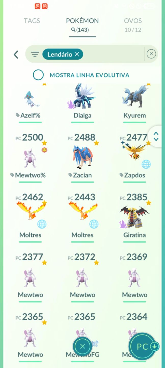 Conta Pokemon Go Elite
