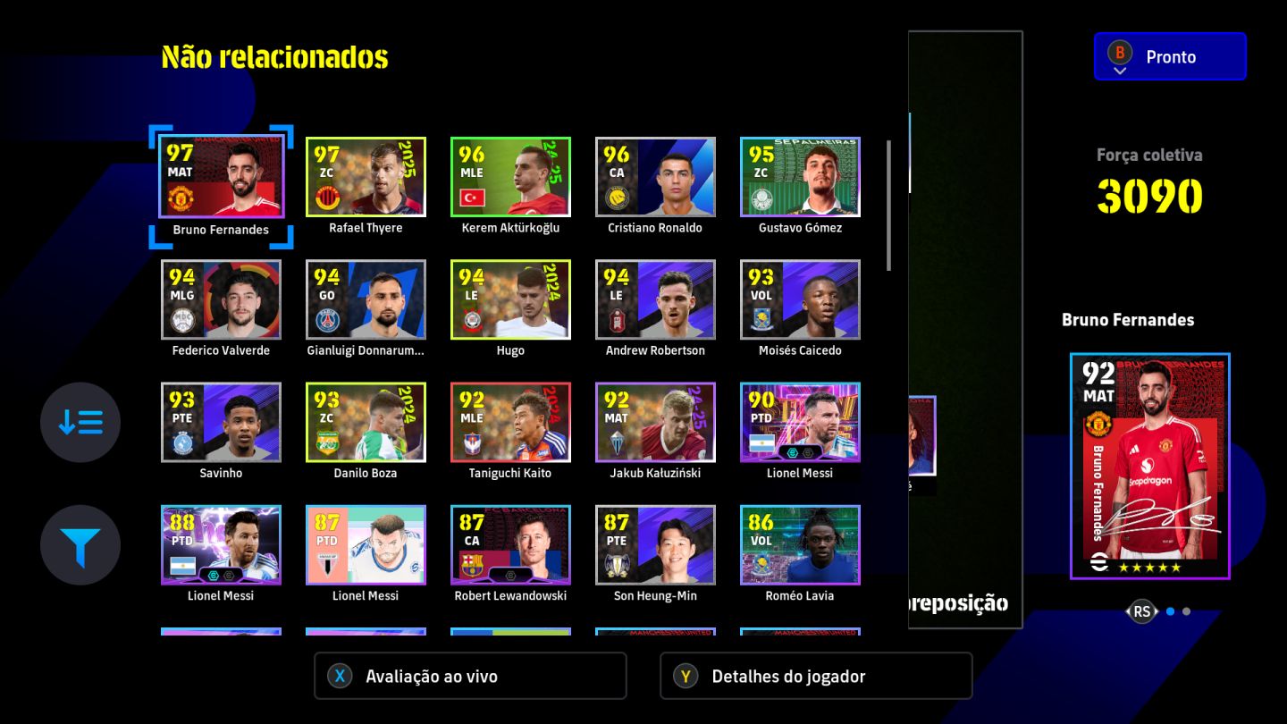 CONTA EFOOTBALL STEAM FORÇA 3090 + JOGOS