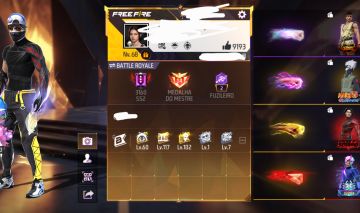 CONTA DE FREE FIRE MUITO RARA COM PE DESCALÇO