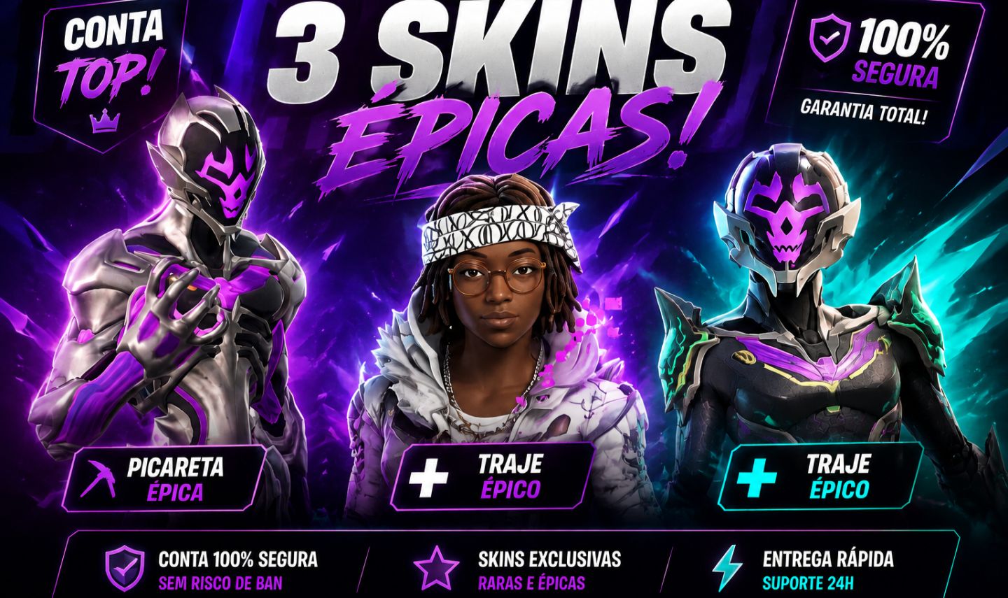 Conta com 15 skins e 20 picaretas.