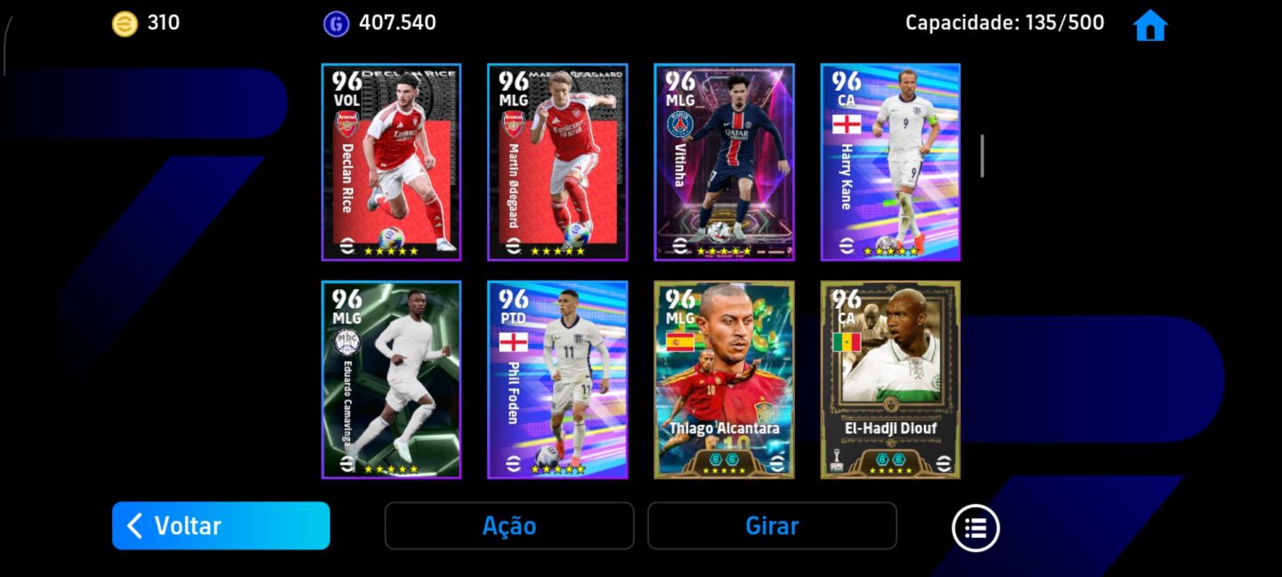 CONTA EFOOTBALL MOBILE COM FORÇA COLETIVA 3187!