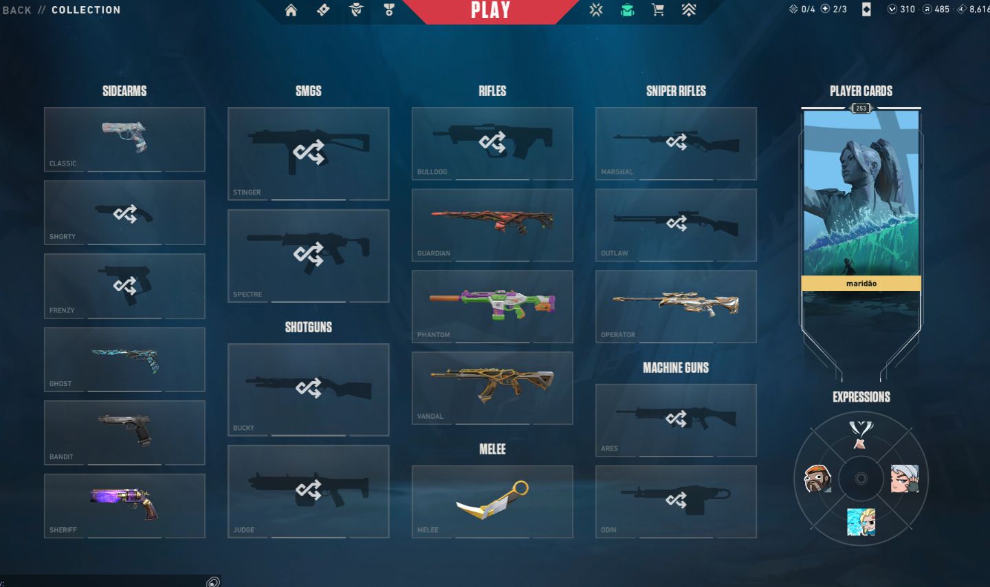 CONTA ASCENDENTE VALORANT - BASTANTE SKINS