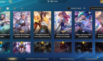CONTA COM TODAS AS SKINS DA LUX E +