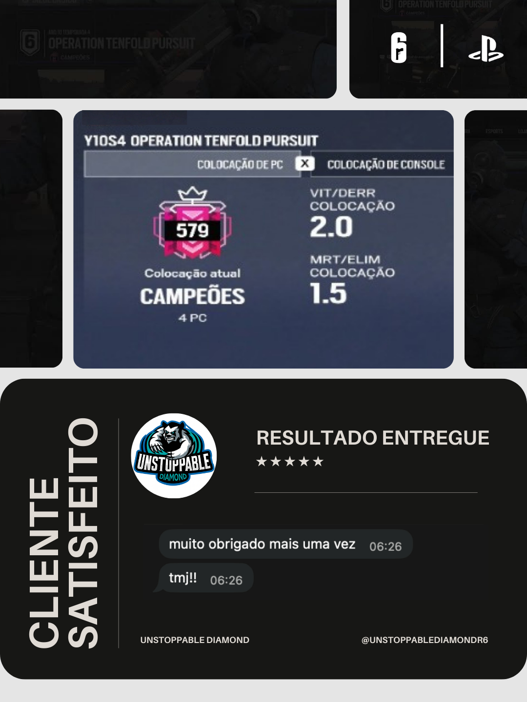[PS/XBOX/PC] BOOST de RANK para RAINBOW SIX (olhe a descrição)