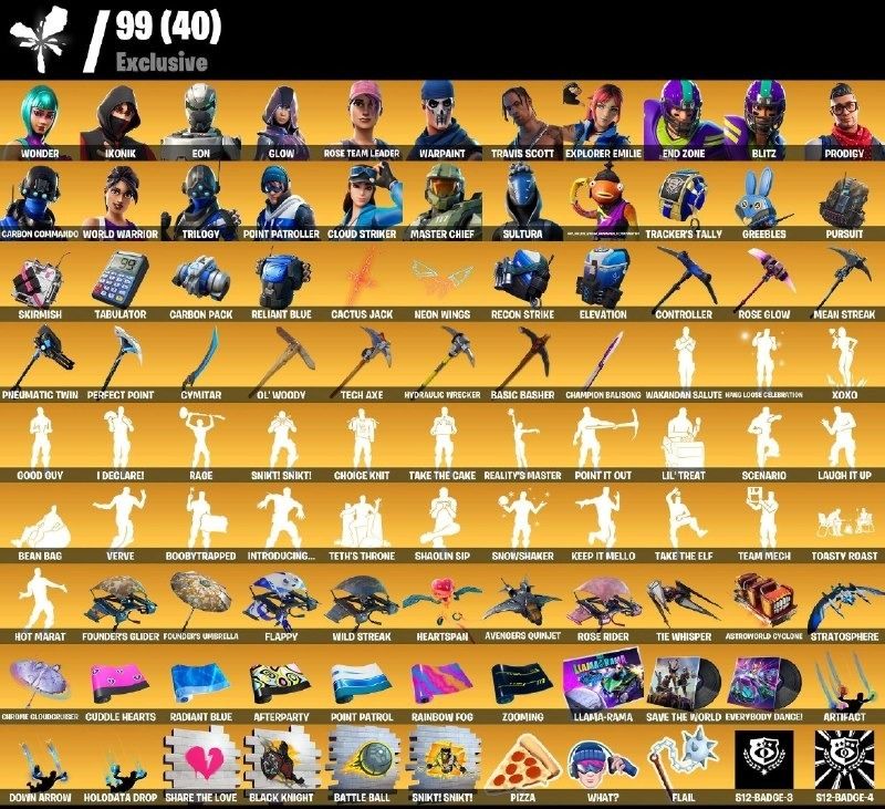 CONTA DE FORTNITE OG COM BUNDLES COMO IKONIK + WONDER + ETC