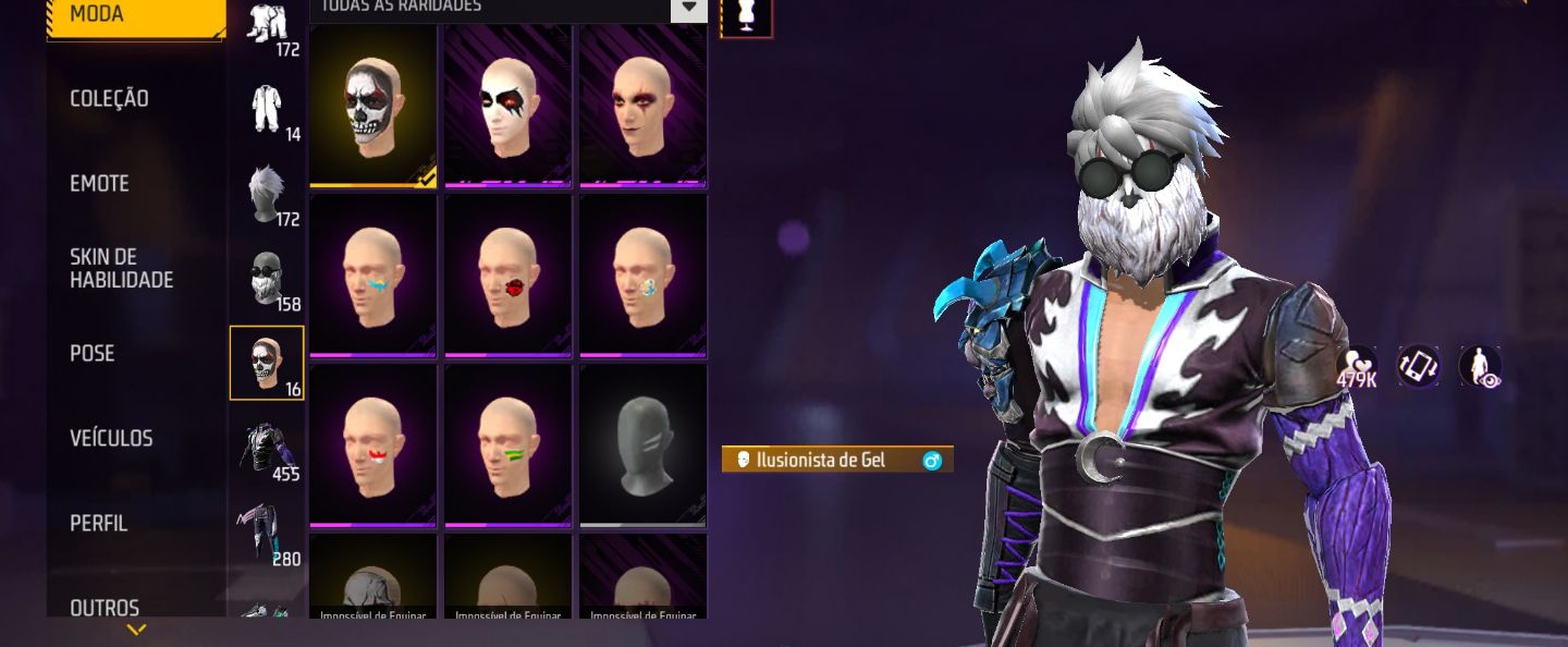 Conta FF Gemada e rara Prime 7!!