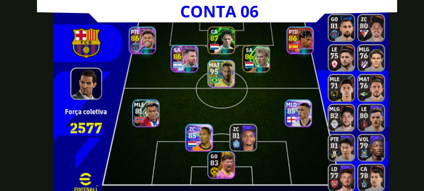 Contas eFootball Iniciais com Épicos/Big Times Garantidos!