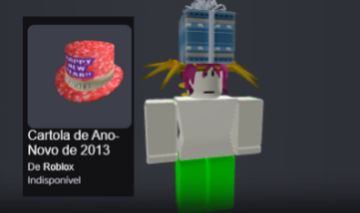 CONTA ROBLOX ANTIGA + WIZARD + 2013 NEW YEARS TOP HAT