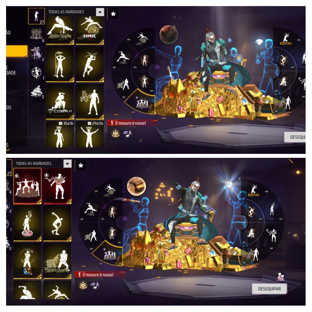 Conta de free fire prime 6