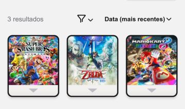 Conta Nintendo Switch : Super Smash Bros, Zelda Skyward e Mario kart 8